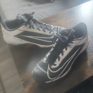 Black and White Football Cleats